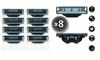 Gillette Mach 3 Men' Razor Cartridges, 3 Blades, 8