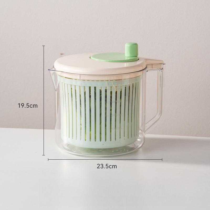 Food Grade Vegetable Salad Spinner Manual Fruit Vegetable Dehydrator Kitchen Rotating Drainer Washer Dryer