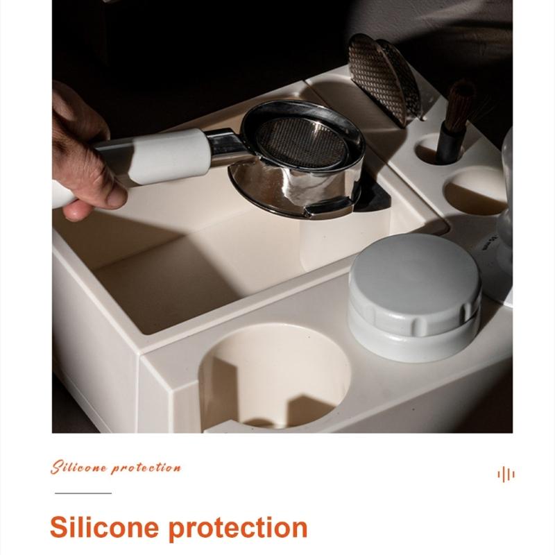 Прочная АБС-пластиковая станция для кофейных инструментов с съемным нок-боксом и эргономичной планировкой для эффективной организации процесса приготовления кофе