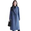2023 Autumn Winter New Fashion Wool Coat Women Luxury Brand Long Loose Double Breasted Very Warm Wool Coat Elegant Plus Size 3XL
