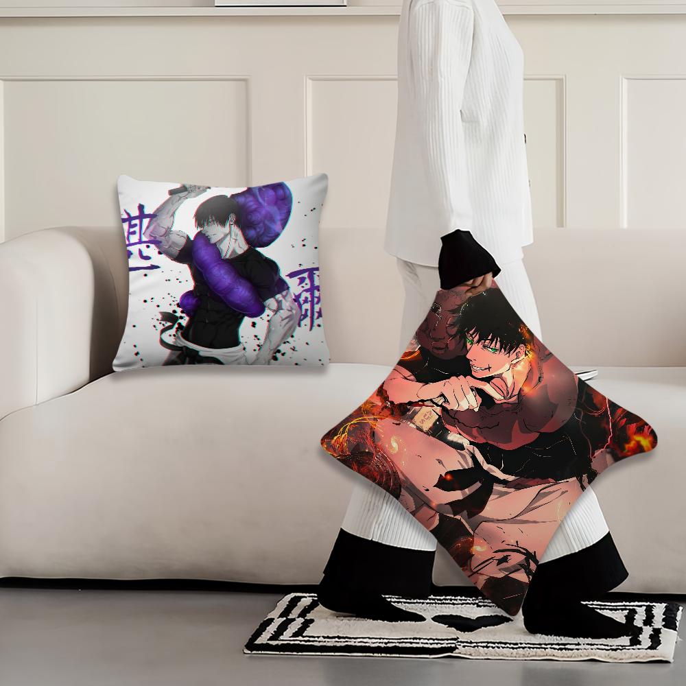 Тодзи Аниме Магическая битва F-Фусигуро Наволочка Веер Стиль Квадратный Домашний Декор Наволочка Дизайн с Принтом