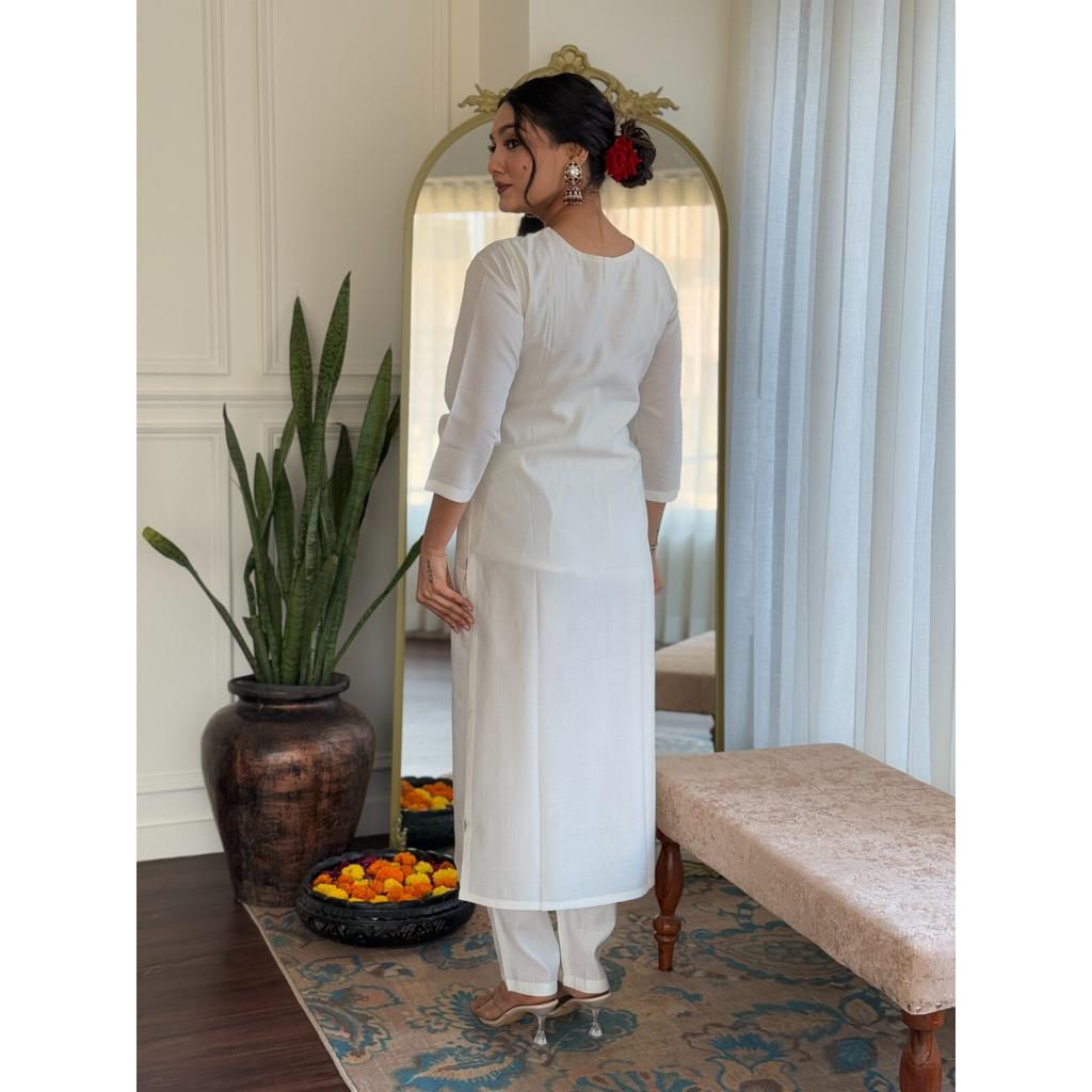 Indian Designer Roman Silk Top Tunic Kurti Women Bollywood Salwar Kameez Set SC-2294