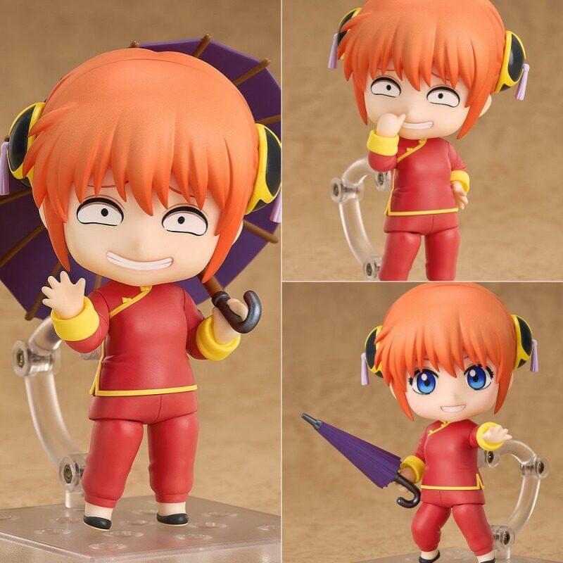 В наличии Nendoroid 2462 Кагура Q-версия Подвижная Сменное лицо Фигурка Действия Модель Настольное украшение Коллекционные игрушки Подарок