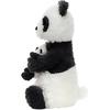 JELLYCAT Животные джунглей Хадос Панда Успокаивающая черно-белая кукла Плюшевая кукла Высота 24 см