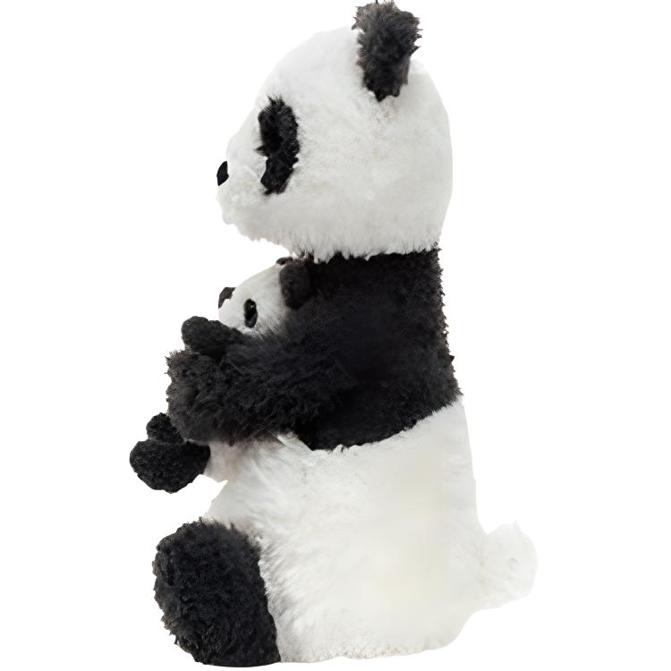 JELLYCAT Животные джунглей Хадос Панда Успокаивающая черно-белая кукла Плюшевая кукла Высота 24 см