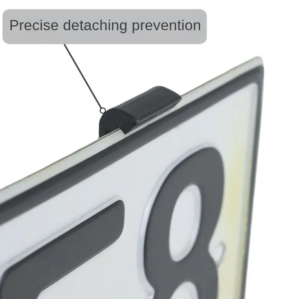 Frameless License Plate Holder 4PCS Weather-Proof Frameless Tags Frame Car Plate Plate Car Rear Q0K4