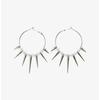 Personality Grunge Rock Accessories Black Rivet Hoop Earrings Cool Hip Hop Earring for Women EgirlPunk Mens Jewelry Fashion Gift