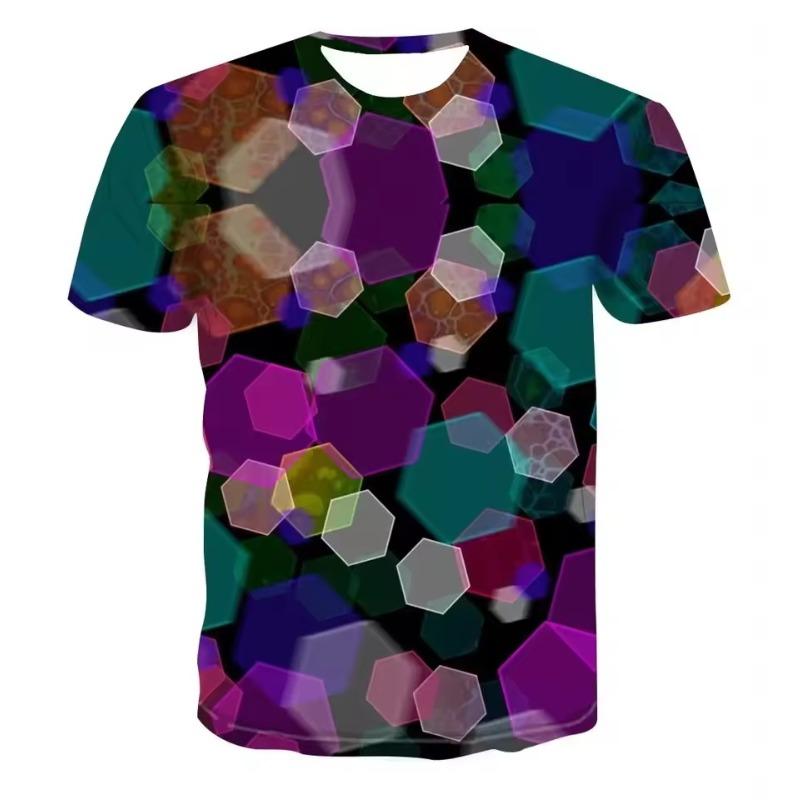 Мужская повседневная футболка с 3D-принтом, модная и забавная, трехмерная, с коротким рукавом, большого размера, удобный топ