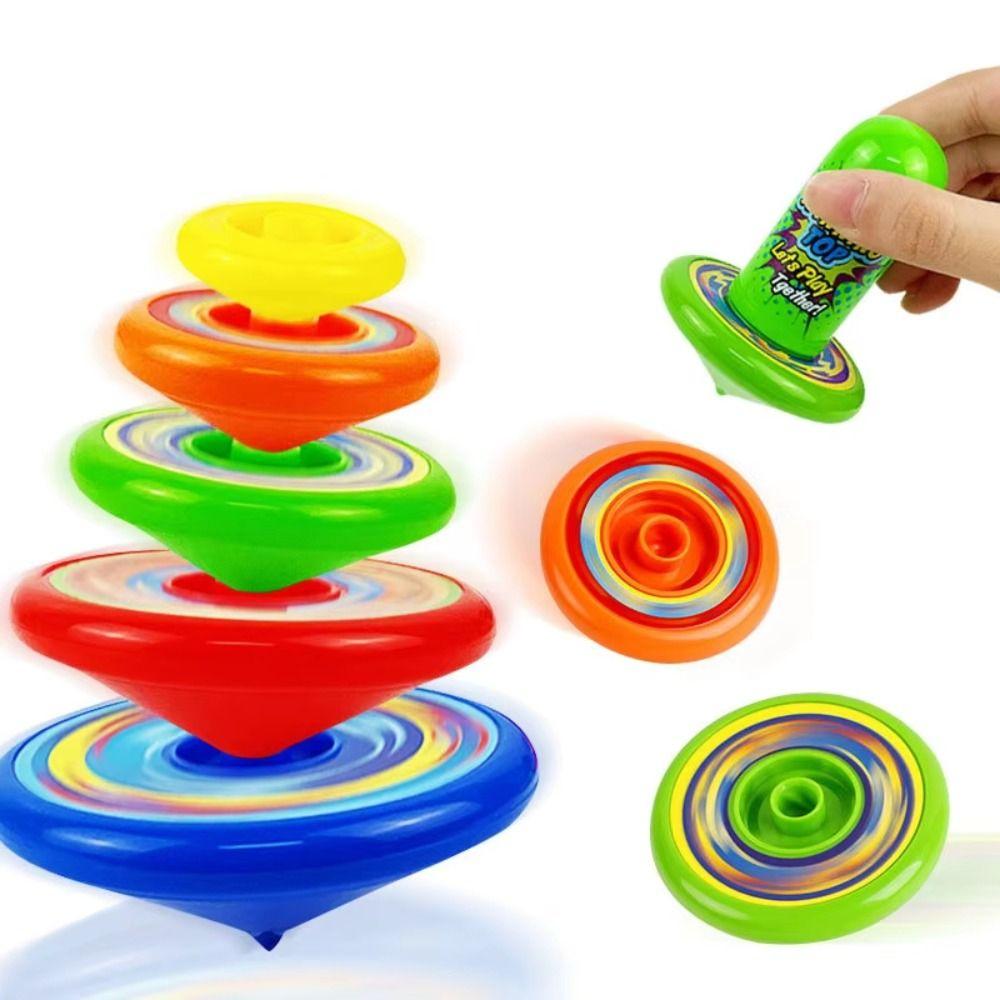 Gyro Folding Flying Stacking Gyroscopes Rotating Toy Launcher Gyroscope Set  Boys Gift