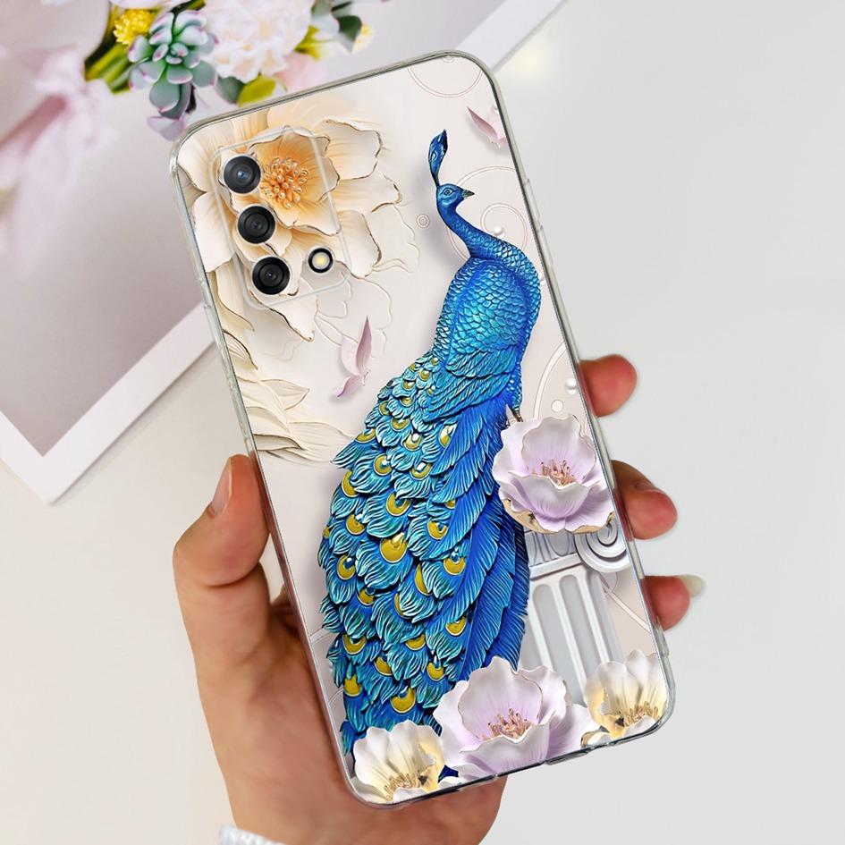 For Oppo Reno 6 Lite Case CPH2365 Reno6 Lite Cover Fashion Butterfly Flower Soft Silicone Funda on OPPO A74 A95 4G CHP2219 Cases