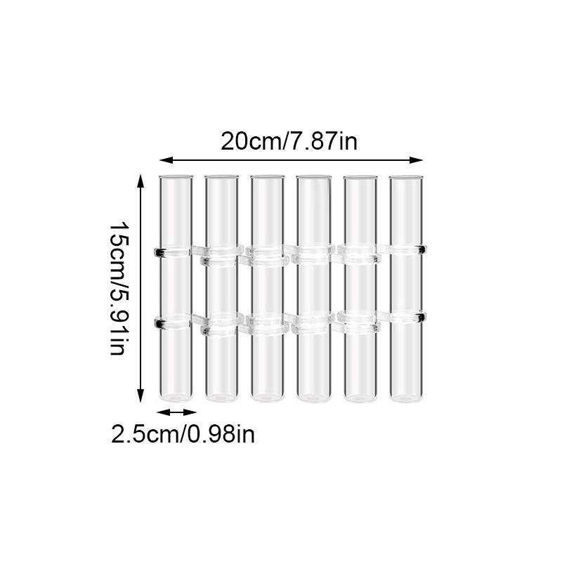 1 компл. стеклянная ваза с цветочным рисунком, ваза для гидропоники, ваза для пробирки, украшение для дома в скандинавском стиле