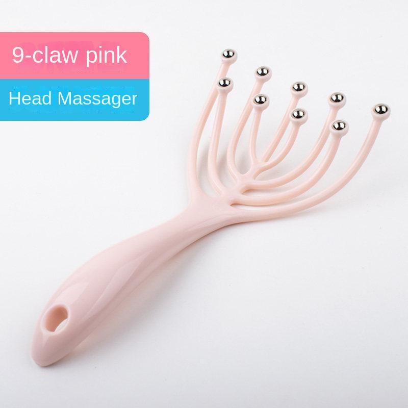 Nine-claw Head Massager, Ball Head Massage Claw, Meridian Massage, Scalp Scratching Comb