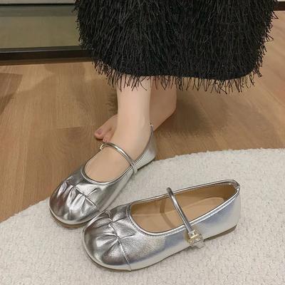 2024 Новый стиль, модная и универсальная женская обувь с круглым носком для верхней одежды, повседневная женская обувь на весну и осень