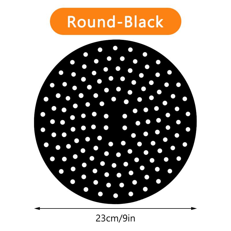 Многоразовый силиконовый коврик для фритюрницы, антипригарная подкладка для пароварки, внутренний коврик для выпечки, кухонные принадлежности, круглый квадратный
