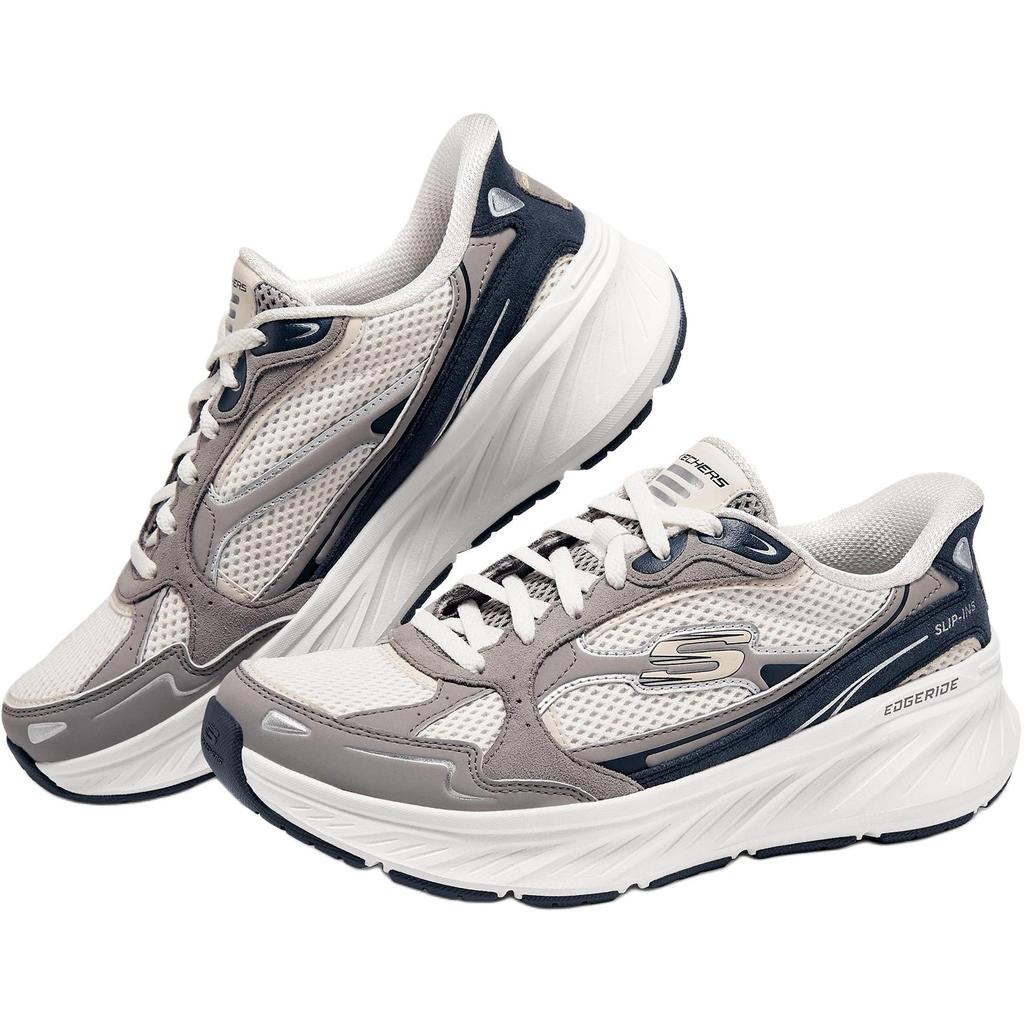 Skechers Легкие поддерживающие беговые кроссовки с амортизацией Edgeride Женские кроссовки Серый Синий 150650-OFNV