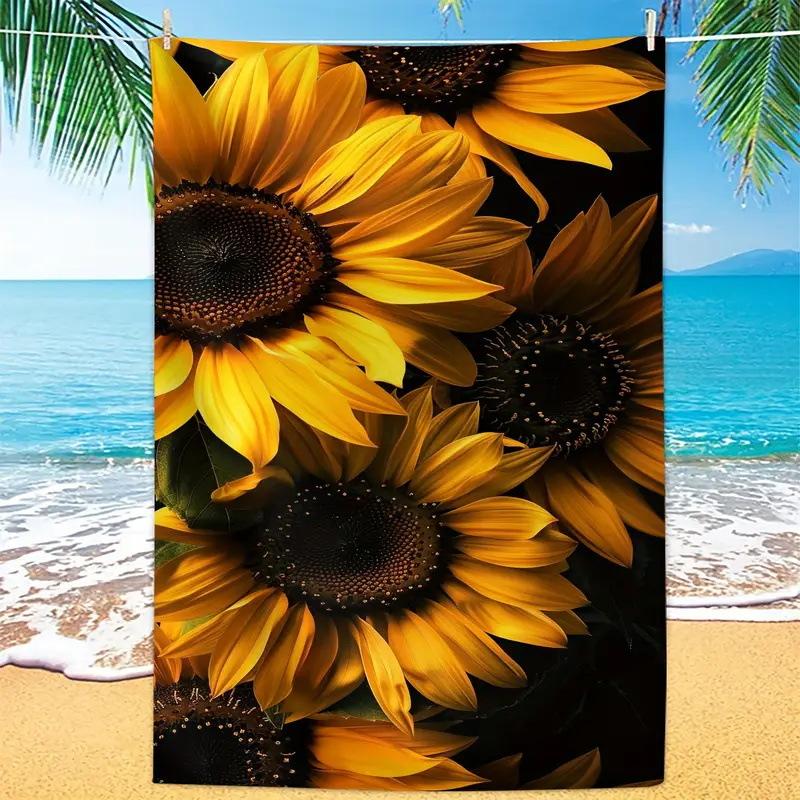Beach Towel Quick-Drying Absorbent Beach Towel Microfiber Digital Printing Bath Towel Adult Plus
