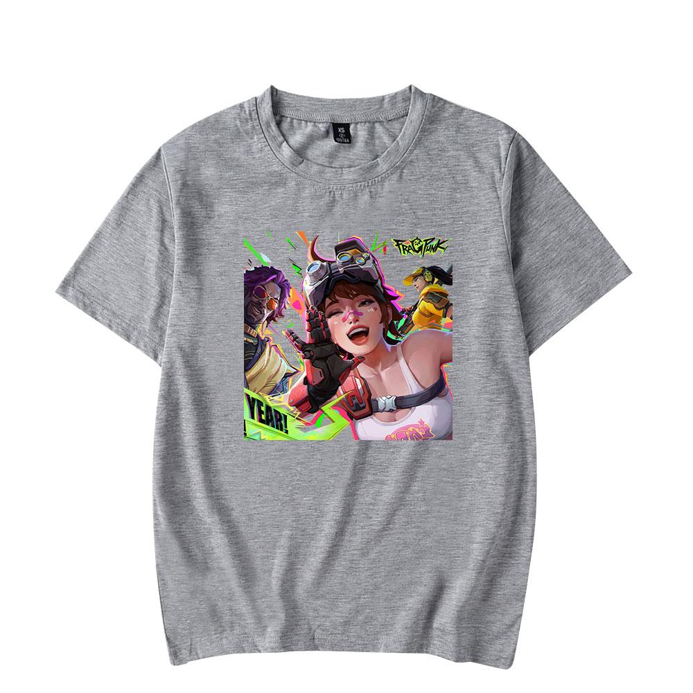 Футболки для женщин и мужчин Футболка с принтом FragPunk Cartoon Летняя повседневная одежда для женщин и мужчин Модные футболки