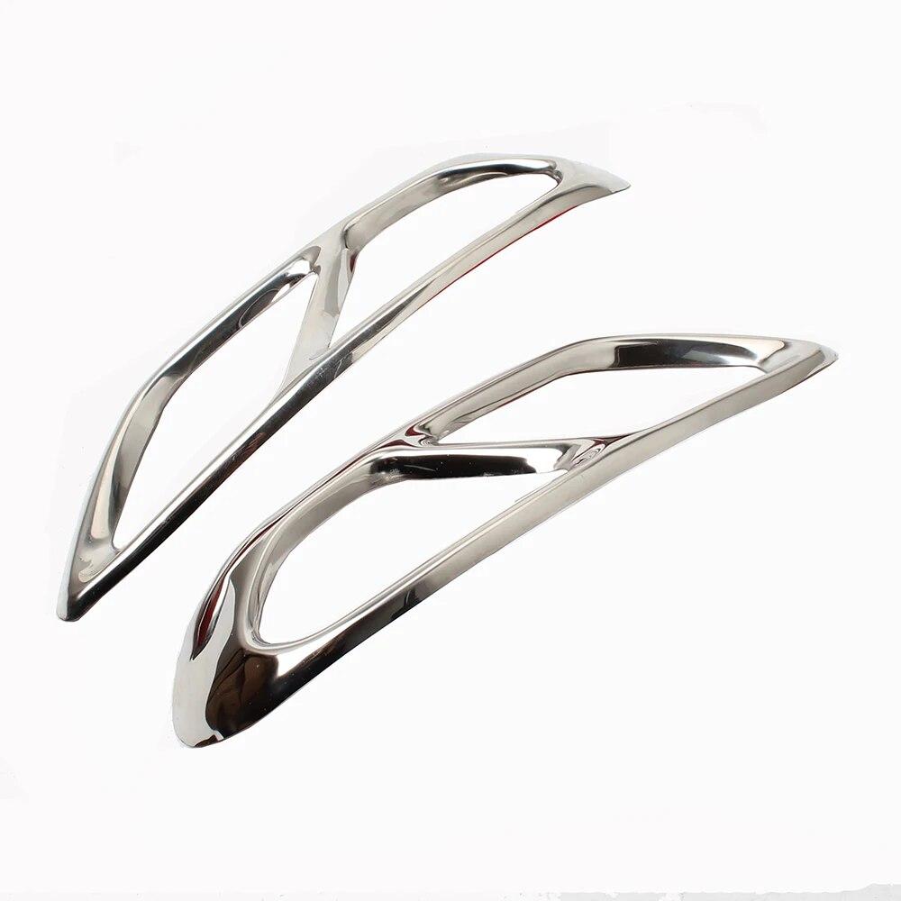 Car Tail Throat Covers Stainless Steel Dual Exhaust Pipe Cover Trim For Ford Mondeo/Fusion Sedan 2013- Accessories Steel