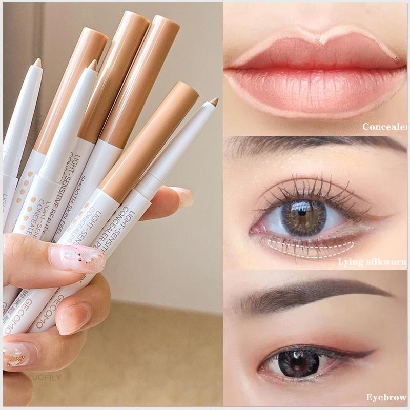 Concealer Eyebrow Pen Stick Moisturizing Concealer Pencil Cover Dark Circles Invisible Pores Waterproof Face Makeup Lip Pencil Korean Cosmetic