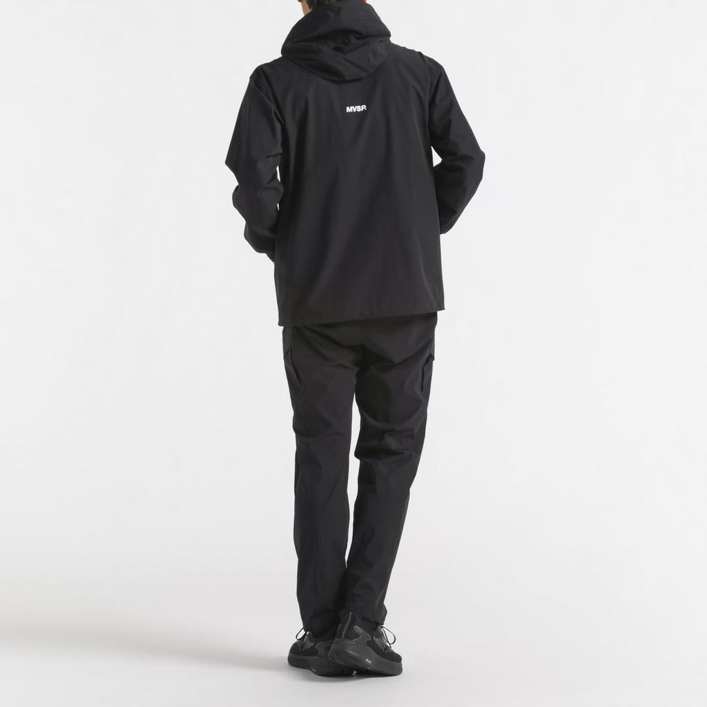 Джерси Descente 4WAY Стрейч Нейлон Худи на молнии Водоотталкивающее Тренировочное Беговое Черное S [Move Sports]