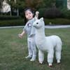 38-80CM Simulation Alpaca Plush Doll Cute Standing Australian Alpacasso Stuffed Soft Llama Toys Birthday Gift