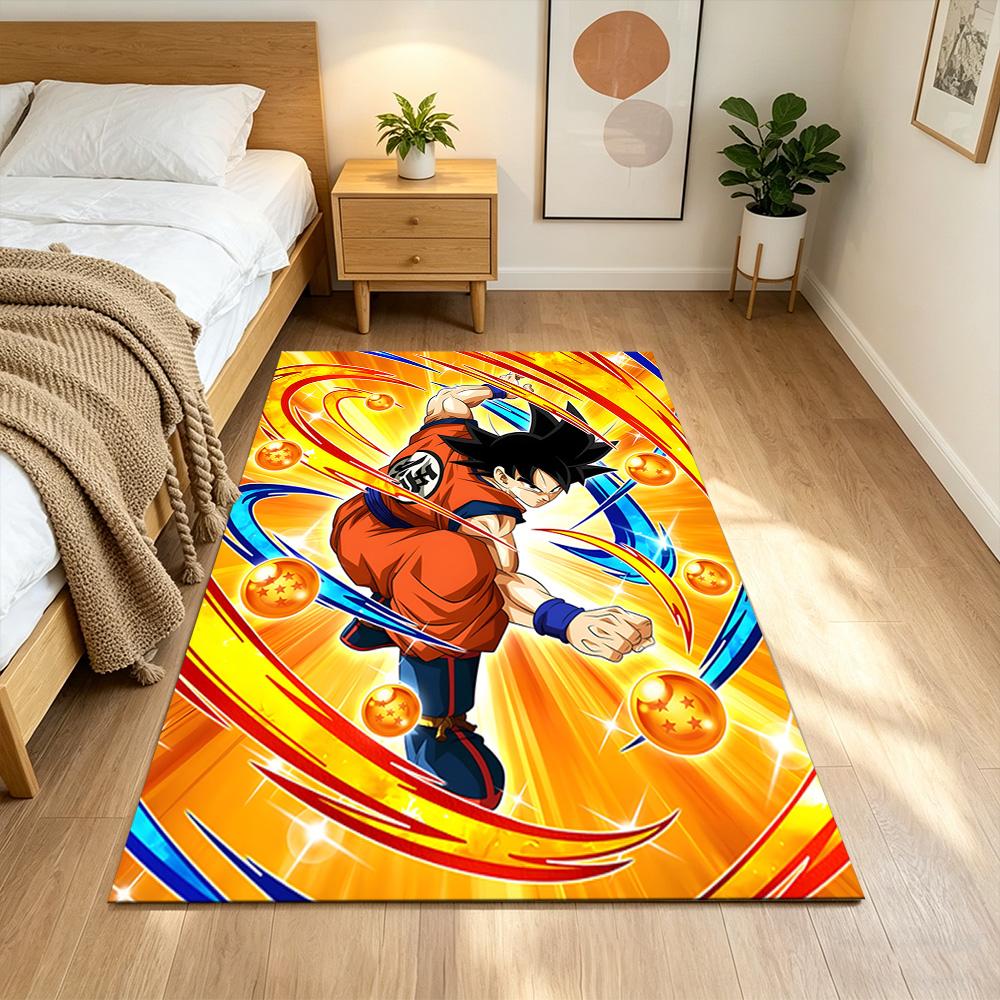 Dragon Ball Warrior Spirit Non-Slip Home Carpet Design for Office Decor Living Room Bedroom Gift