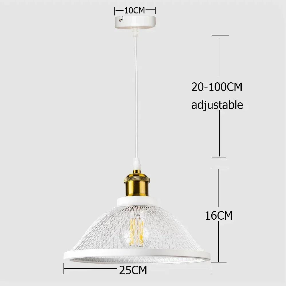 Ретро-промышленный подвесной светильник для ресторана, столовой, бара, инженерная железная люстра, подвесной светильник для кровати, лампа для украшения дома