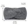 Twisted Knit Ear Warmer Headband Ear Protection Cross Hair Band Wide Knit Headband  Autumn Winter