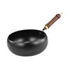 11 '' Iron Wok, Chinese Cooking Wok Gas Induction Koch Dishes Dish Flat Floor Pan for Hotel