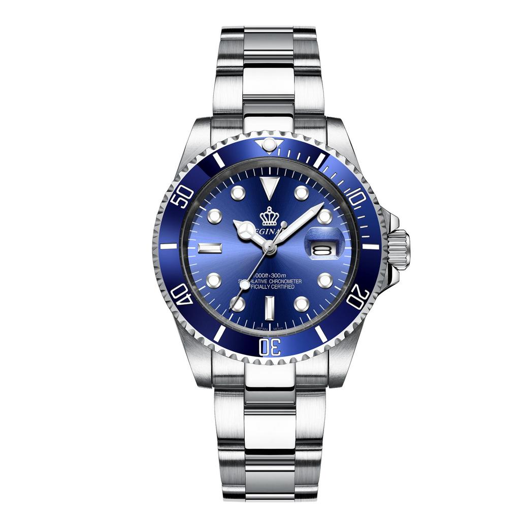 Мужские зеленые часы Submariner Date из нержавеющей стали – Высококлассный минимализм, Водонепроницаемые, Вращающийся безель, Спортивный дизайн для студентов