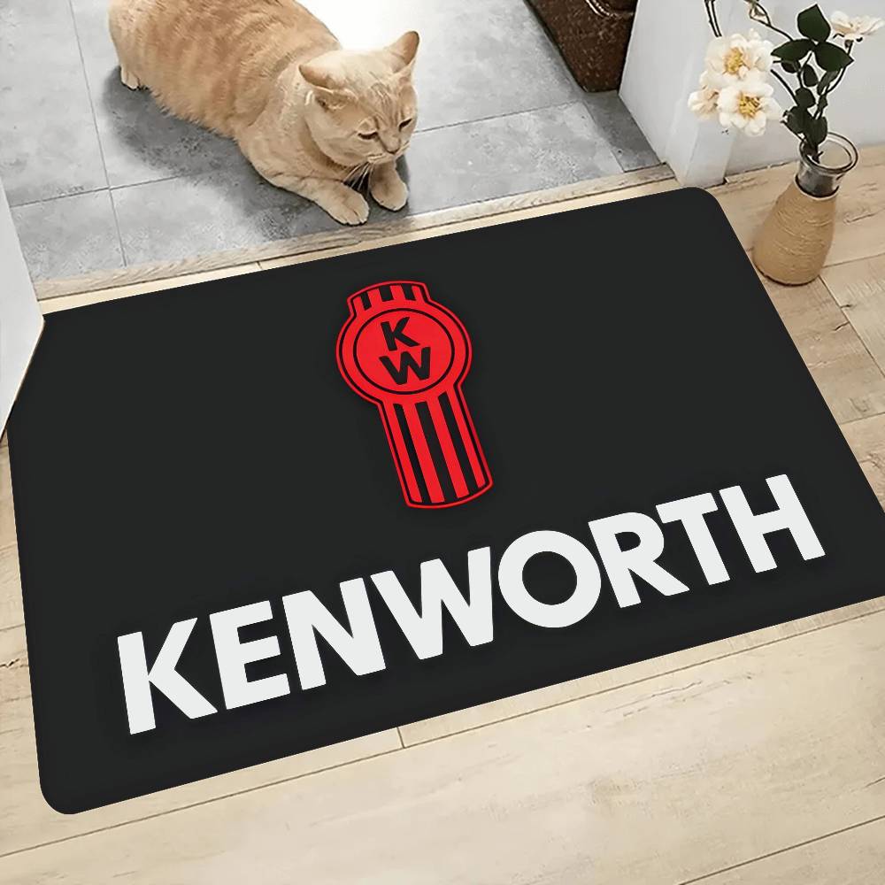 K-Kenworth Логотип Грузовика Коврик для Пола Прямоугольный Противоскользящий Домашний Мягкий Коврик для Ванной Передняя Дверь Внутренний Наружный Коврик Приветственный Коврик
