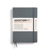 Leuchtturm Horizontally Anthracite Officially Imported Notebook, A5, Ruled, Sheet, 344782,