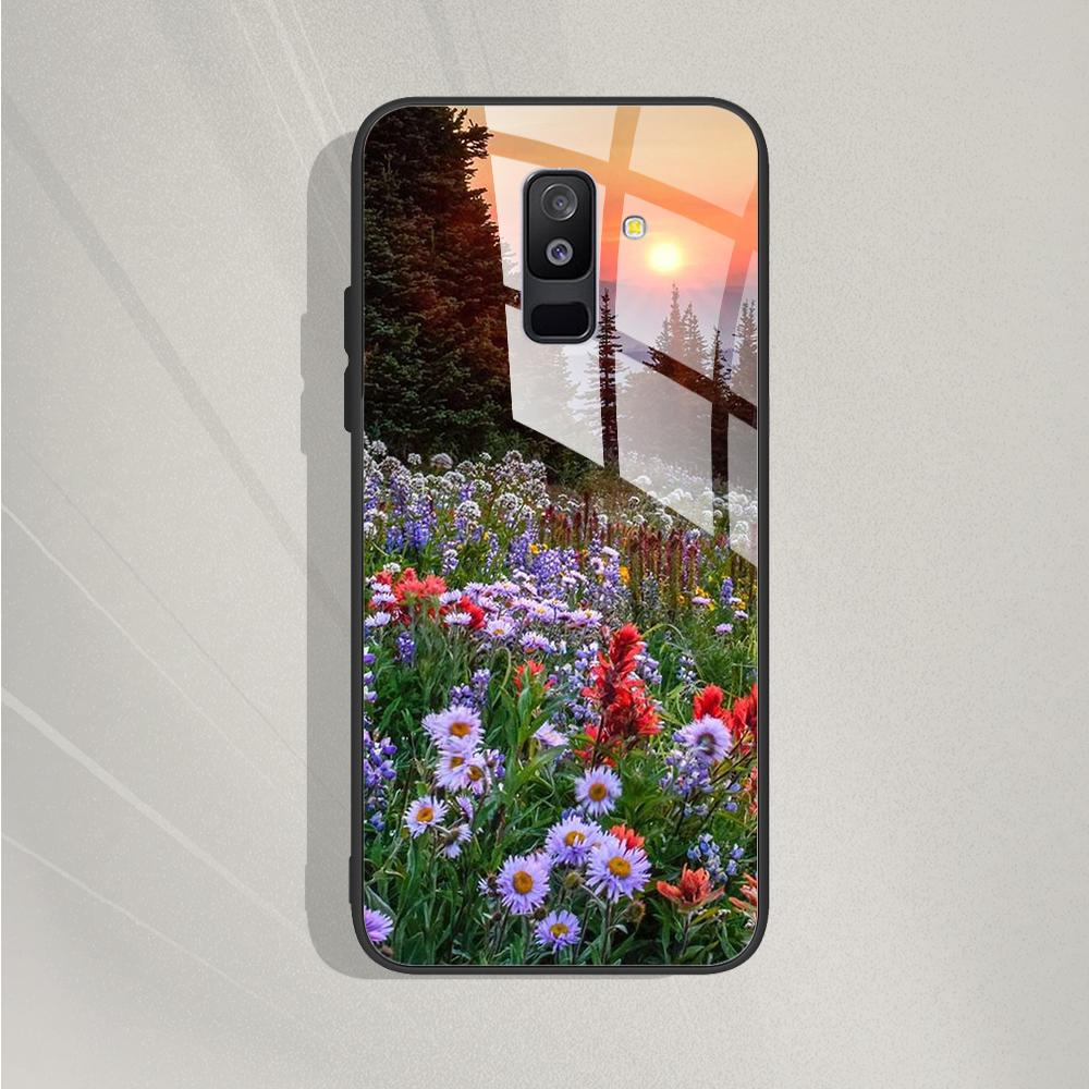 Чехол A6 Plus для телефона Samsung Galaxy A6 2018 A600F SM-A600F Чехол из закаленного стекла для Samsung A6 Plus 2018 A6+ A605F Чехол