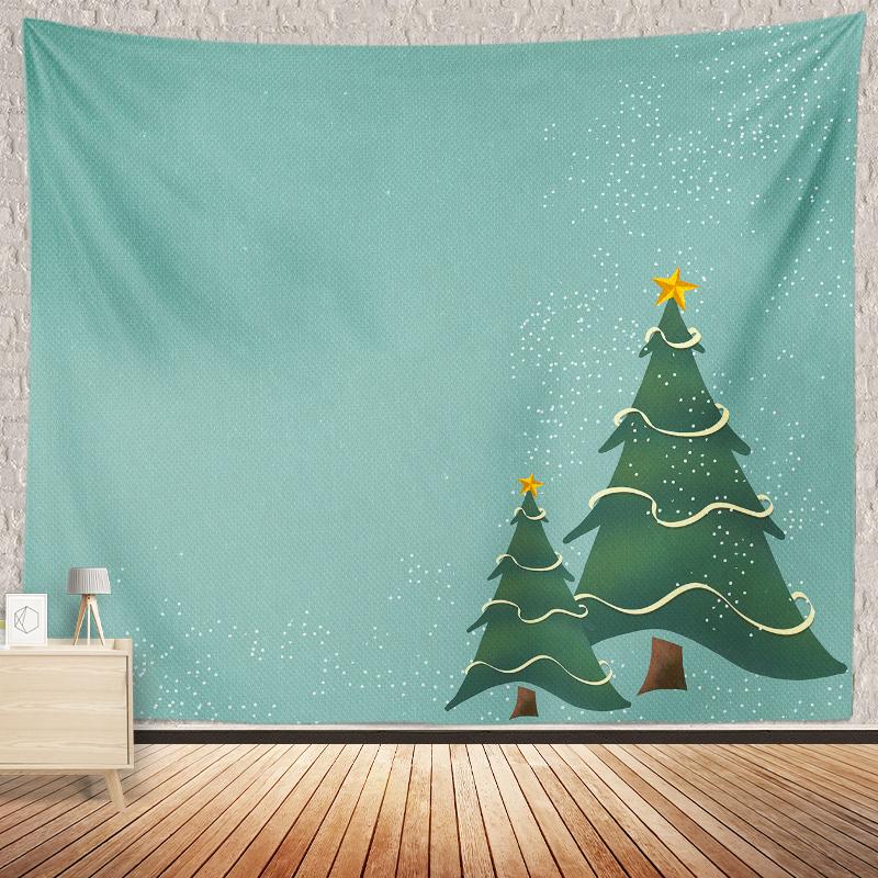 Украшение рождественской елки, гобелен с принтом, украшение для дома, гостиной, спальни, стены, тканевый гобелен 230x180 см