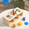 Montessori Children'S Kindergarten 1-3 Years Old Wooden Teaching Aids Geometry Shape Cognitive Science Organ Toys