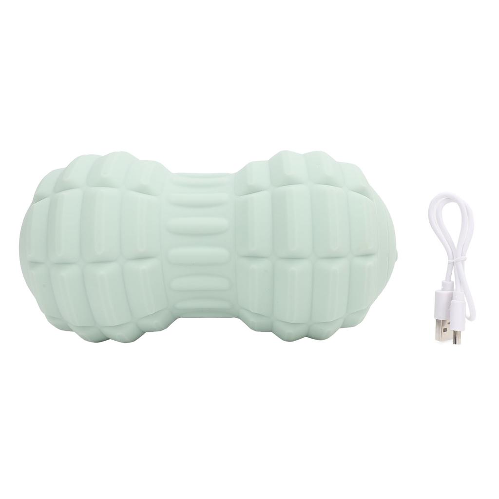 Peanut Massage Ball TPE 4 Vibrating Speeds Electric Deep Tissue Trigger Point Massager Roller for Ba
