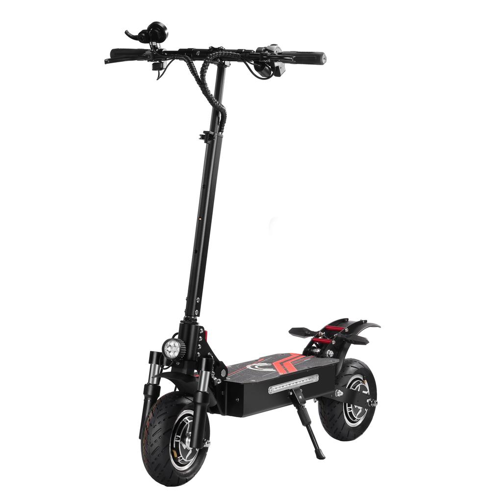 Boyueda Q7 Pro All-Terrain Adult Electric Scooter 1600W Dual Motor 52V19AH Battery 10 "Tire City Commuter Escooter