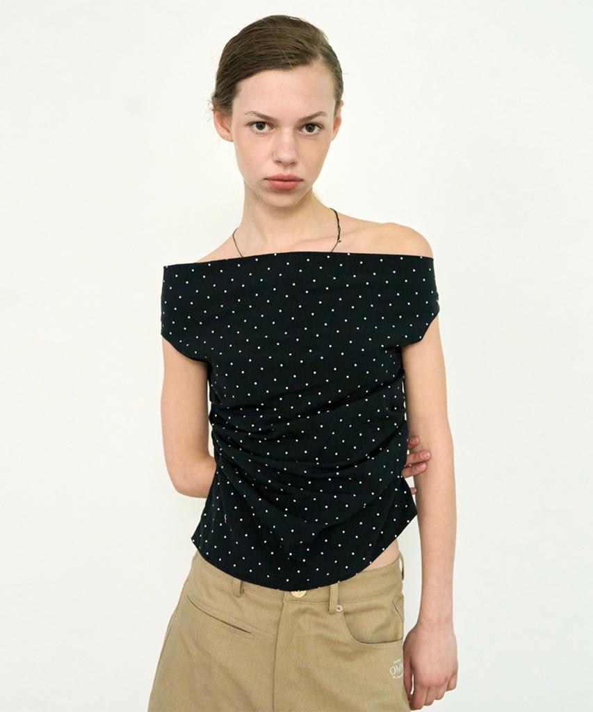 OUI MAIS NON Polka-Dot Top
