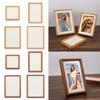 6/7/8 Дюймов Фоторамка с Шиповым Соединением из Настоящего Дерева Новая Дисплейная Фоторамка