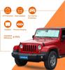 Солнцезащитный козырек на лобовое стекло для Jeep Wrangler TJ JK JKU 2&4 Door 2007-2018 Блокирует УФ-лучи Защитный козырек от солнца Солнцезащитный козырек Оконная шторка
