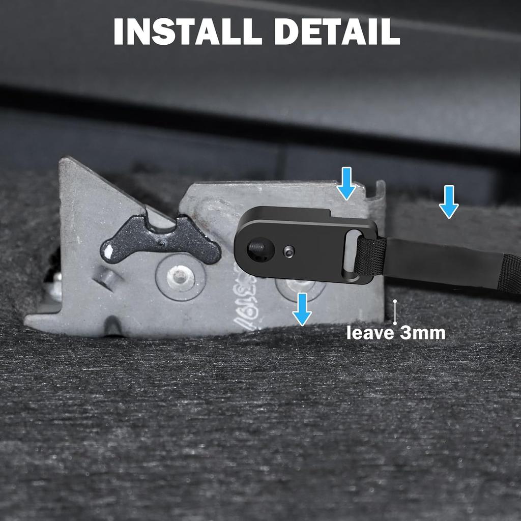 Rear Seat Quick Release for 2009+ F-150 Supercrew 2015+ F-150 Supercab 2017+ F-250/F-350 Back Seat Latch Release (3nd-GEN)