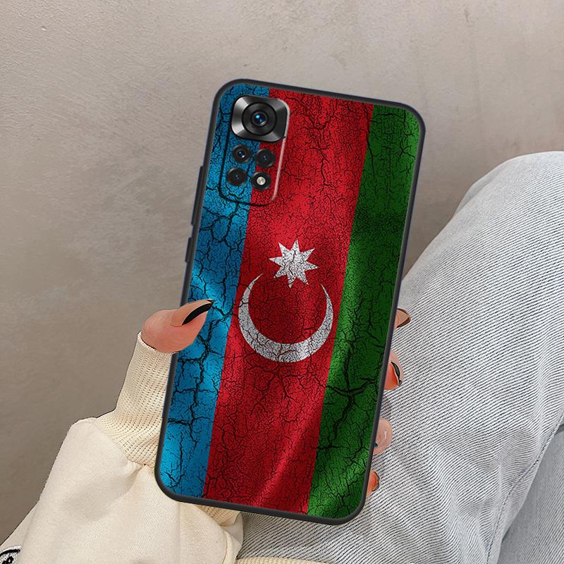 Флаг Азербайджана Для Xiaomi Redmi Note 14 10 11 12 13 15 Pro Plus Чехол Для Redmi 15 15C 14C 10C 12C 13C
