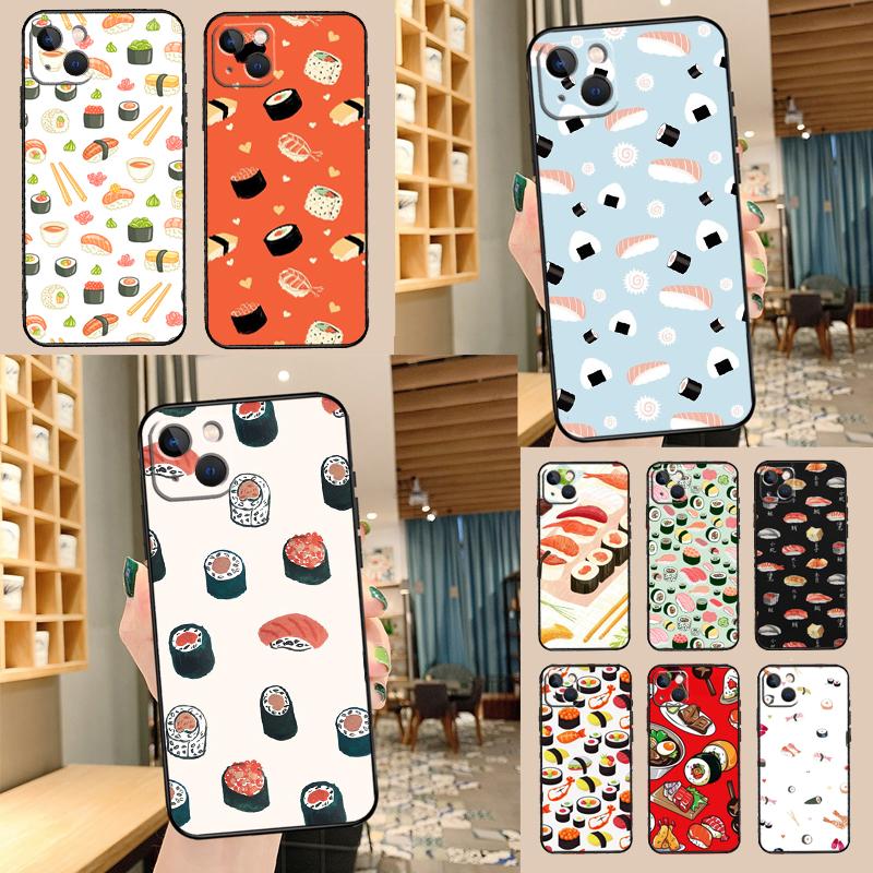 Kawaii Sushi Pattern For Huawei Nova Y73 Y60 Y70 Y90 Y72 Y61 Y91 7i 8i 11i 12i 12s 9 10 SE P20 P30 P40 Lite Case