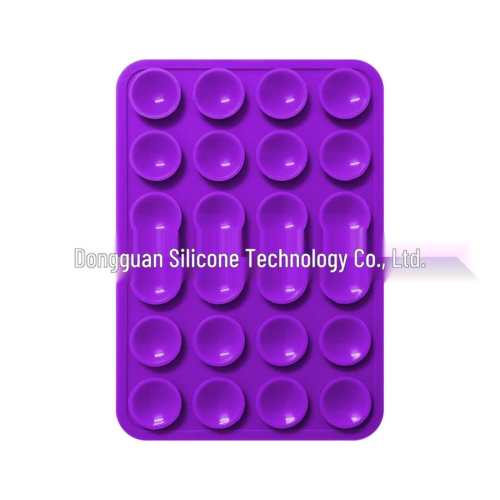 Черная силиконовая противоскользящая подставка для телефона: 24 Портативные, Минималистичные Наклейки на Присосках