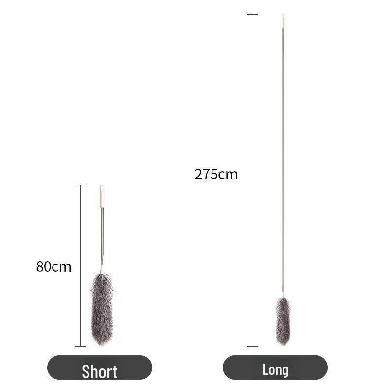 Телескопическая перьевая метелка для уборки пыли с потолка в домашних условиях