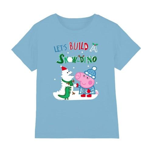 Peppa Pig Childrens/Kids Snow Dinosaurs George Pig T-Shirt