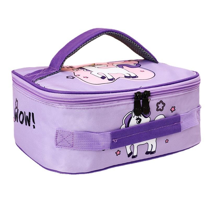 Детские сумки для обеда для школы, пикника, мультфильма, для детей и взрослых, сумка Bento, сумка из алюминиевой фольги, термоизоляционный пакет со льдом, портативный