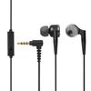 ELECOM Stereo Earphones Canal Driver with Microphone Deep Bass GrandBass Black 10mm EHP-GB100MBK
