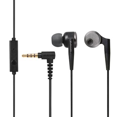 Стереонаушники ELECOM с канальным драйвером и микрофоном Deep Bass GrandBass Black 10 мм EHP-GB100MBK