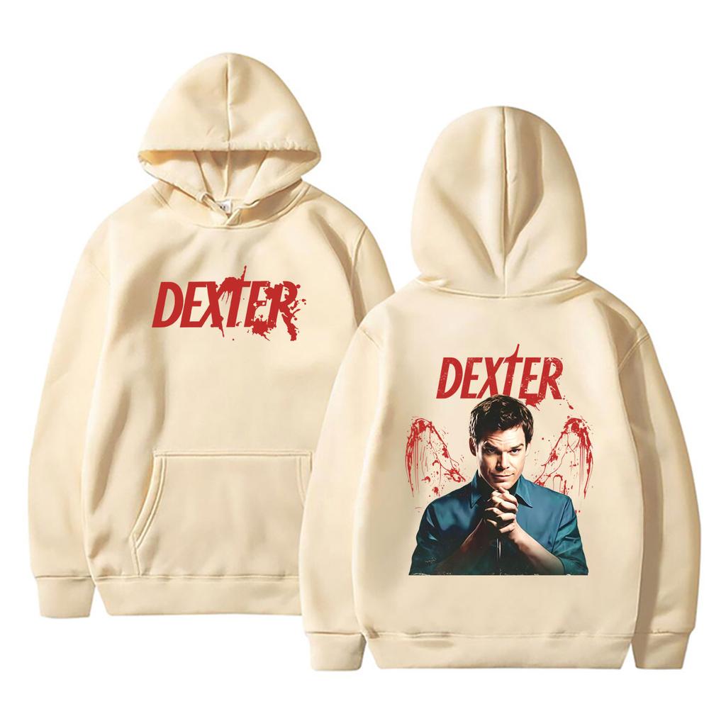 Hot Sale Dexter Morgan Graphic Print Hoodie Men Women Vintage Casual Oversized Pullover Men's Fashion Gothic Hoodies Streetwear